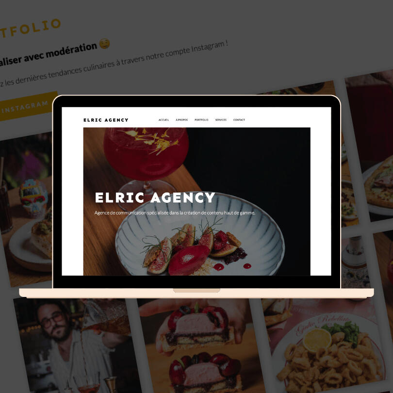 Site internet de Elric Agency (agence de communication)