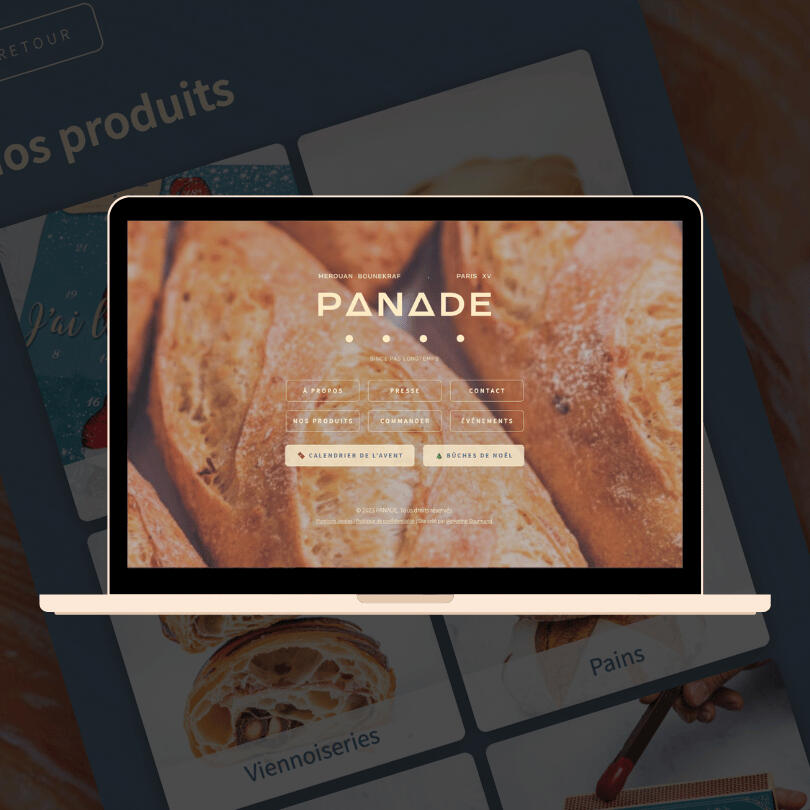 Site vitrine de Panade (boulangerie de Merouan Bounekraf)